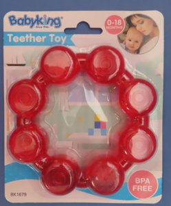 Babyking Round Water Filled Teether Assorted - 1 Ea