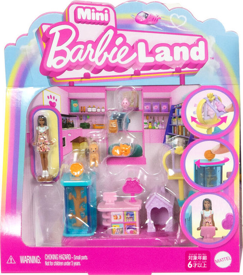 Barbie Mini BarbieLand Interactive Playsets with Doll Assorted - 1 Ea