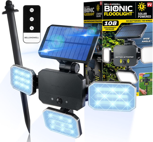 Bell + Howell Solar Powered Bionic Floodlight - 1 Ea