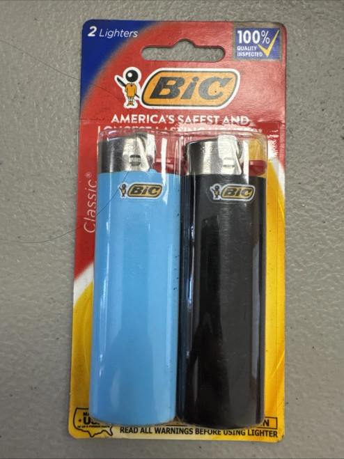 BiC Classic Pocket Lighter Assorted - 2 Count