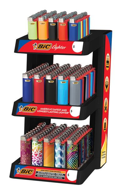 BiC Pocket Lighter 3-Tier Display