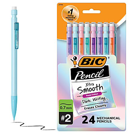BiC Xtra Smooth Pastel Mechanical Pencils - 24 Count