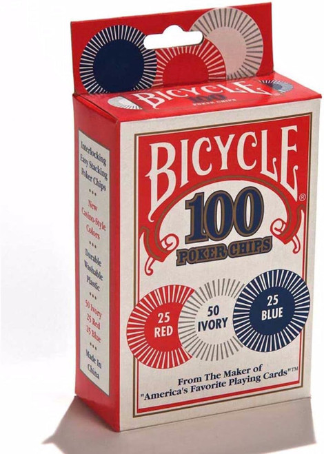 Bicycle Poker Chips - 100 Count