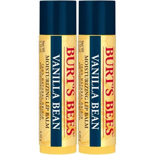 Burt's Bees Moisturizing Lip Balm - Vanilla Bean, 2 count - 0.3 oz