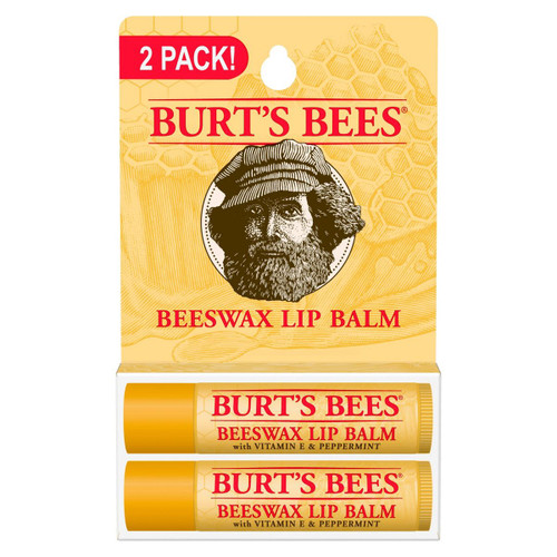 Burt's Bees Beeswax Lip Balm, 2 count - 0.3 oz