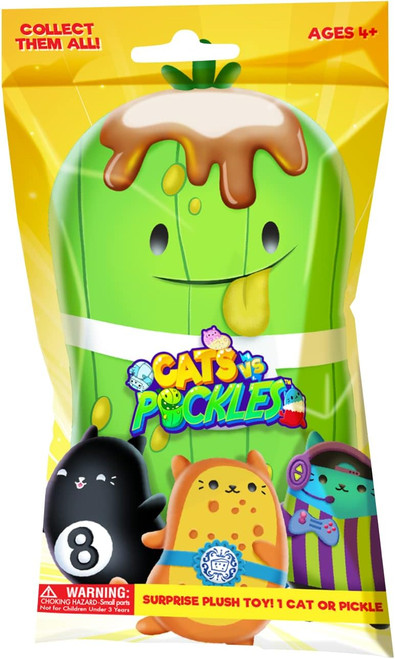 Cats vs Pickles 4 Inch Plush Mystery Bag, Assorted - 1 Ct
