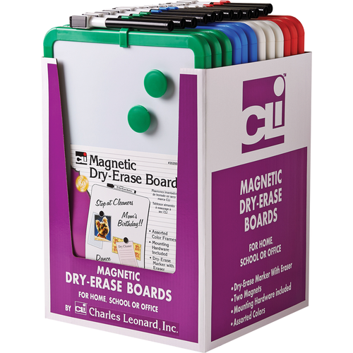 CLi Magnetic Dry-Erase Board - Assorted, 9 x 12 inch