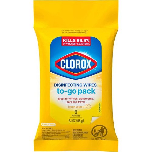 CLOROX Disinfecting To Go Travel Wipes - Citrus - 2.1 oz