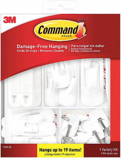 Command General Purpose Variety Kit - White - 1 Pack