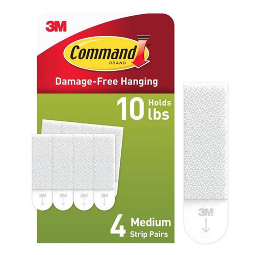 Command Picture Hanging Strips - Medium, 4 pairs - 10 lb