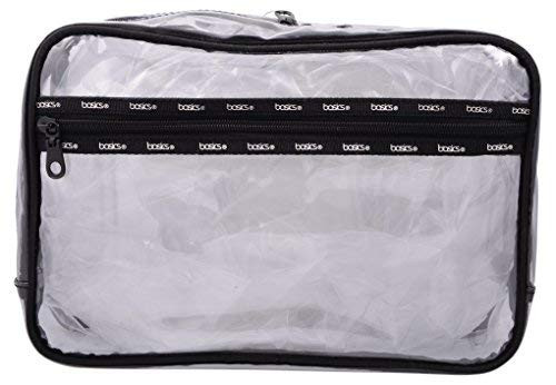 CONAIR basics Rectangular PVC Organizer Case - Black and Clear - 1 Ct