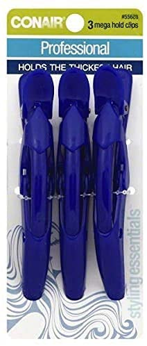 CONAIR Styling Essentials Clip & Hold Mega Hold Styling Clips - 3 Count