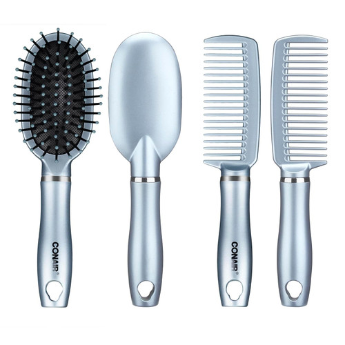 CONAIR  Detangle & Style Cushion Hair Brush and Styling Comb Set - 2 Ct