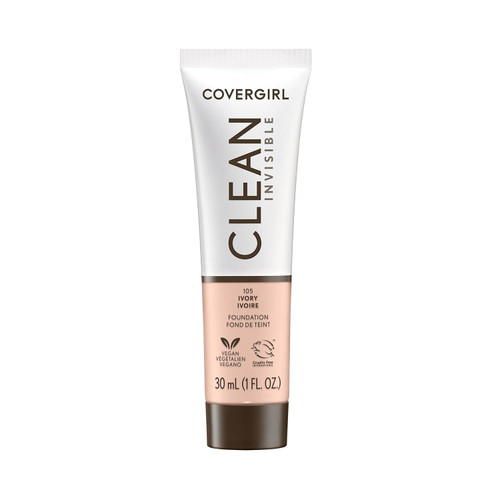 COVERGIRL Clean Invisible Foundation 103 Light Ivory - 1 fl oz