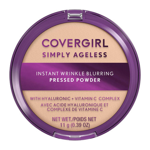 COVERGIRL Simply Ageless Instant Wrinkle Blurring Pressed Powder 100 Translucent - 0.39 oz