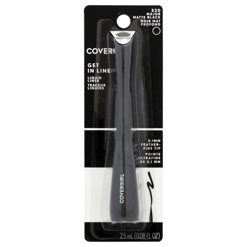 COVERGIRL Get In Line Liquid Eyeliner 320 Major Matte Black - 1 Ct