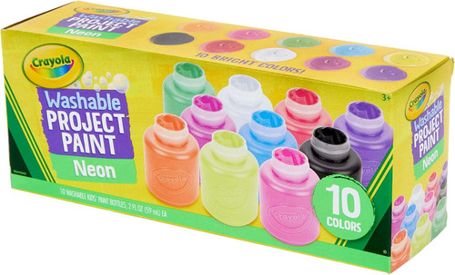 Crayola Washable Neon Paint - 10 Ct
