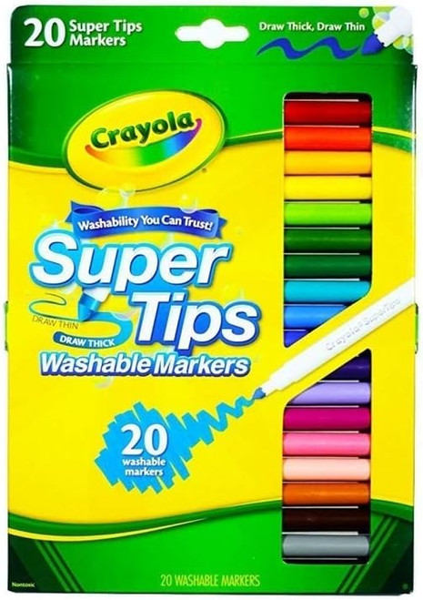 Crayola Washable Super Tips - 20 Ct
