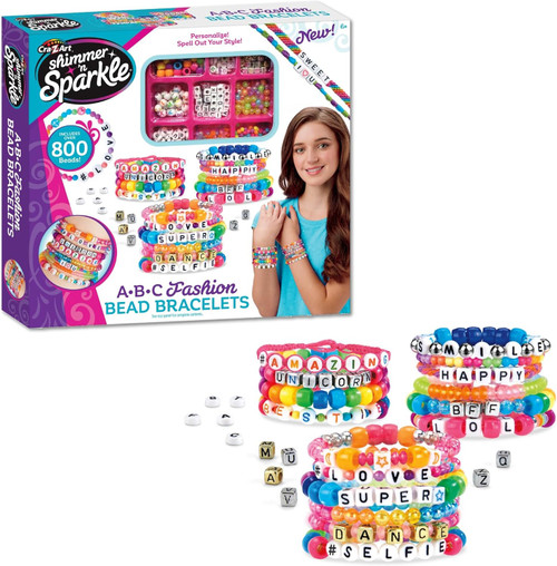 Cra-Z-Art Shimmer n Sparkle ABC Bead Bracelet Kit - 1 Kit