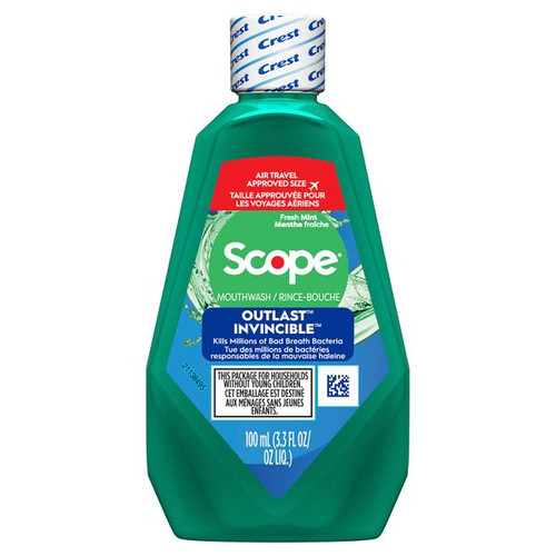Crest Scope Outlast Mouthwash Fresh Mint - 3.3 fl oz