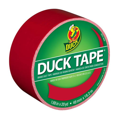 DUCK Color Duct Tape Red, 1.88 x 20 yds - 1 Ct