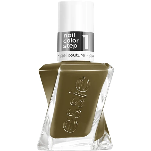 essie gel couture gel-like nail polish, vegan, green, totally plaid - 0.46 fl oz