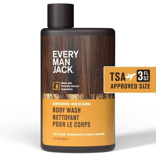 Every Man Jack Body Wash Sandalwood - 3 fl oz