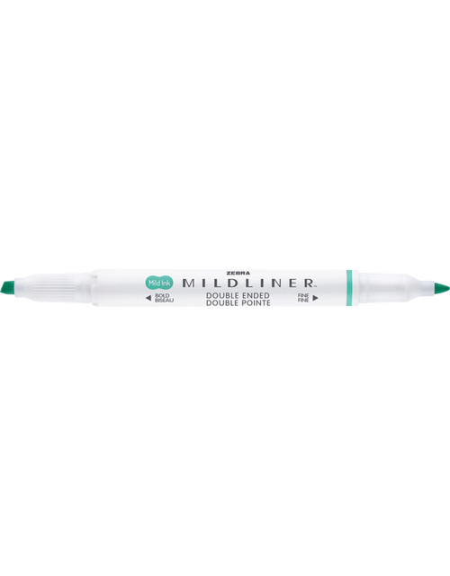 Zebra Mildliner Double Ended Highlighter, Blue Green - 1 Ct