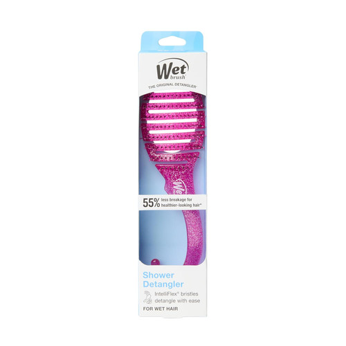 Wet Brush Shower Hair Brush Detangler Pink Glitter - 1 Ct