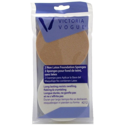 Victoria Vogue High Density Long Lasting Foundation Sponges - 2 Ct