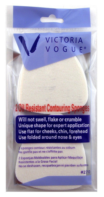 Victoria Vogue Oil Resistant Contouring Sponges - 6 Ct
