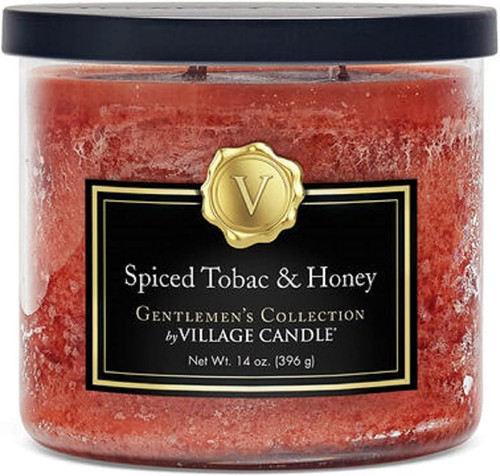 Village Candle Gentlemen's Collection Spiced Tobac & Honey Candle - 14 oz