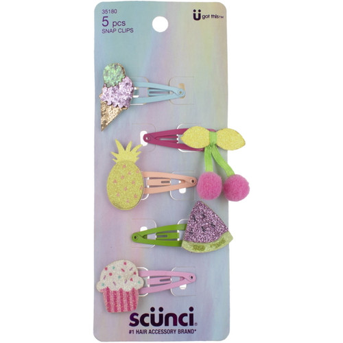 Scünci U Got This Jaw Clips Assorted Colors - 5 Ct