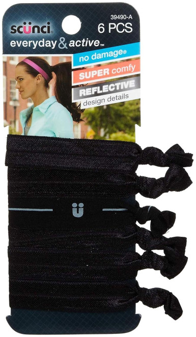 Scunci Everyday & Active Ponytailers - 6 Ct