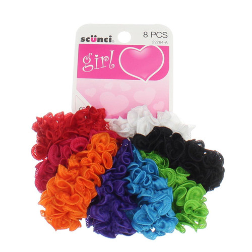 Scunci The Original Fabric Scrunchies Assorted Colors - 8 Ct