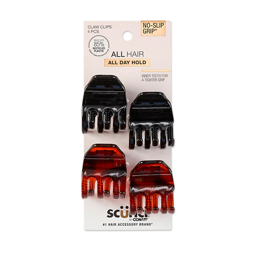 Scunci Click & Grip Snap Clips - 4 Ct
