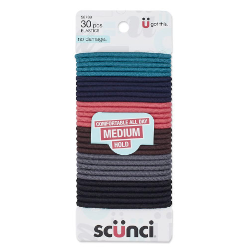 Scünci Girl Large 4 mm Hair Elastics - 30 Ct