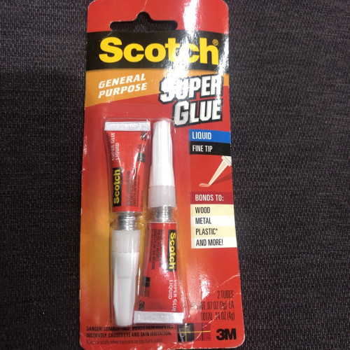Scotch Super Glue Liquid - 2/Pkg