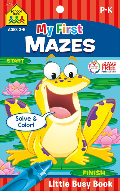 School Zone My First Mazes Little Busy Book - 48 Pages