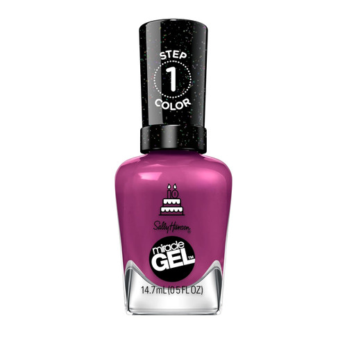 Sally Hansen Miracle Gel Nail Polish, One Gel of a Party Collection Brewberry - 0.5 fl oz