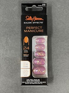 Sally Hansen Salon Effects Perfect Manicure Nails Kit Outside The Line - 24 Ct