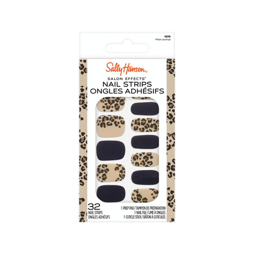 Sally Hansen Salon Effects Nail Strips Nail Polish Phen-animal - 32 Ct