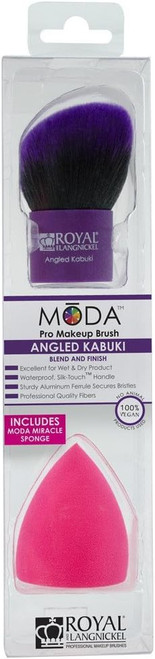 MODA Angled Kabuki and Miracle Makeup Sponge - 1 Ct