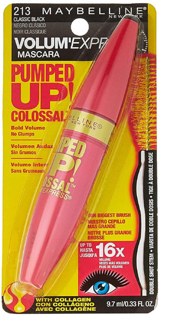 Maybelline Volum' Express Pumped Up! Colossal Mascara 213 Classic Black - 1 Ct