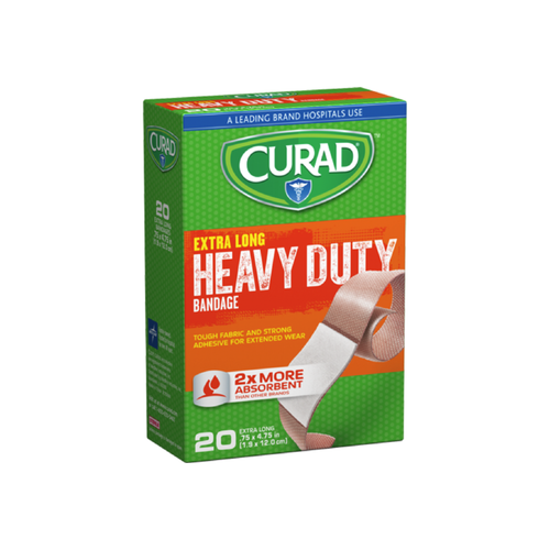Curad Heavy Duty Bandage Extra Long 20 Each .75 X 4.75 In