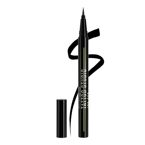 Maybelline Tattoo Studio Ink Pen Eyeliner, Up to 24 Hours of Wear, Matte Black - 0.03 fl oz