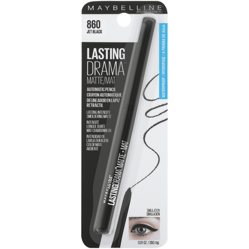 Maybelline Lasting Drama Matte Eyeliner Makeup, Jet Black - 0.01 oz