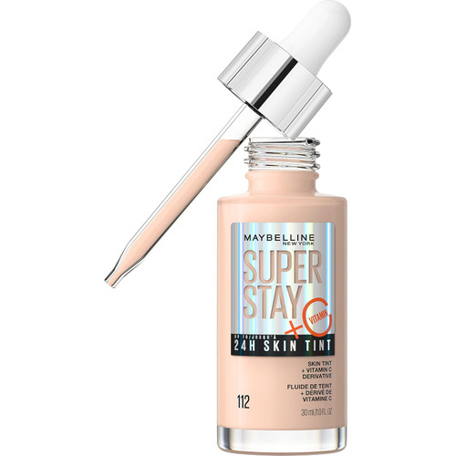 Maybelline Super Stay Super Stay Up to 24HR Skin Tint with Vitamin C, 112 - 1 fl oz