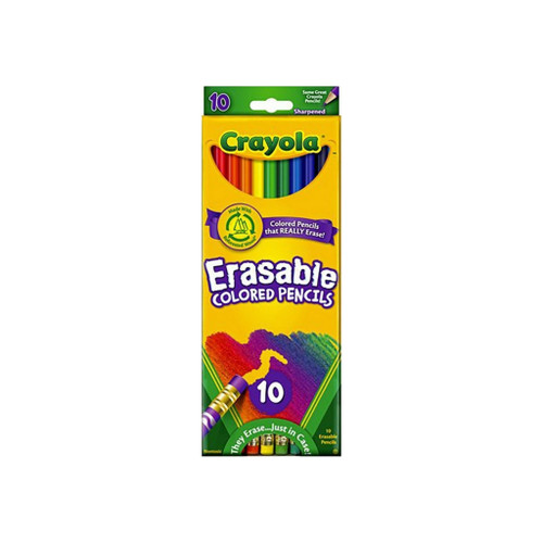 Crayola Erasable Colored Pencils Assorted 10 Each