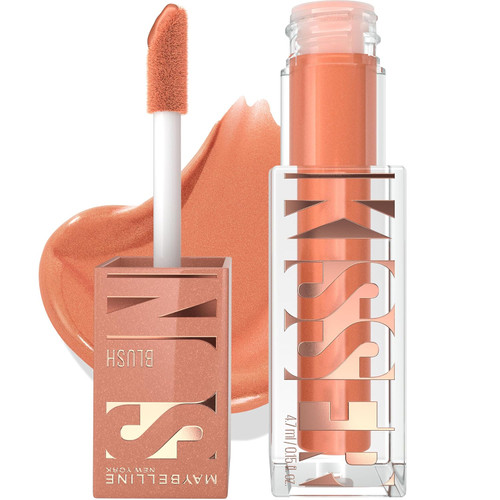 Maybelline Sunkisser Multi-use Liquid Blush, Blendable Formula, Downtown Rush - 0.15 fl oz